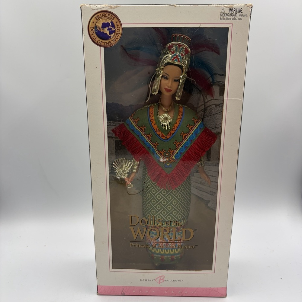 Vtg Dolls‎ of the World Princess Ancient Mexico Barbie Collector Pink Label New